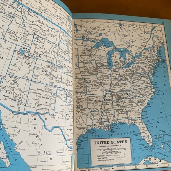 Vintage Replogle World Atlas hardcover book - Picture 3 of 4